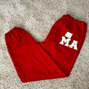 NWT Custom MA red pants